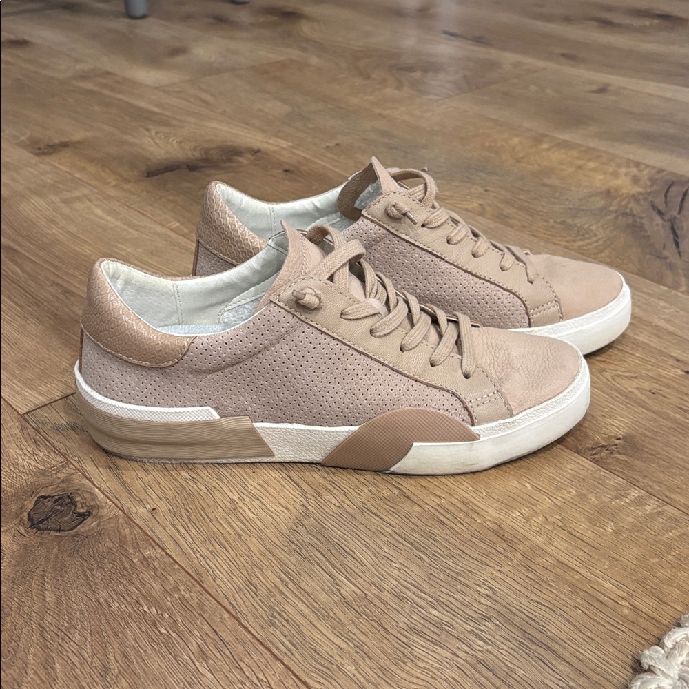 Dolce Vita Beige Perforated Sneakers